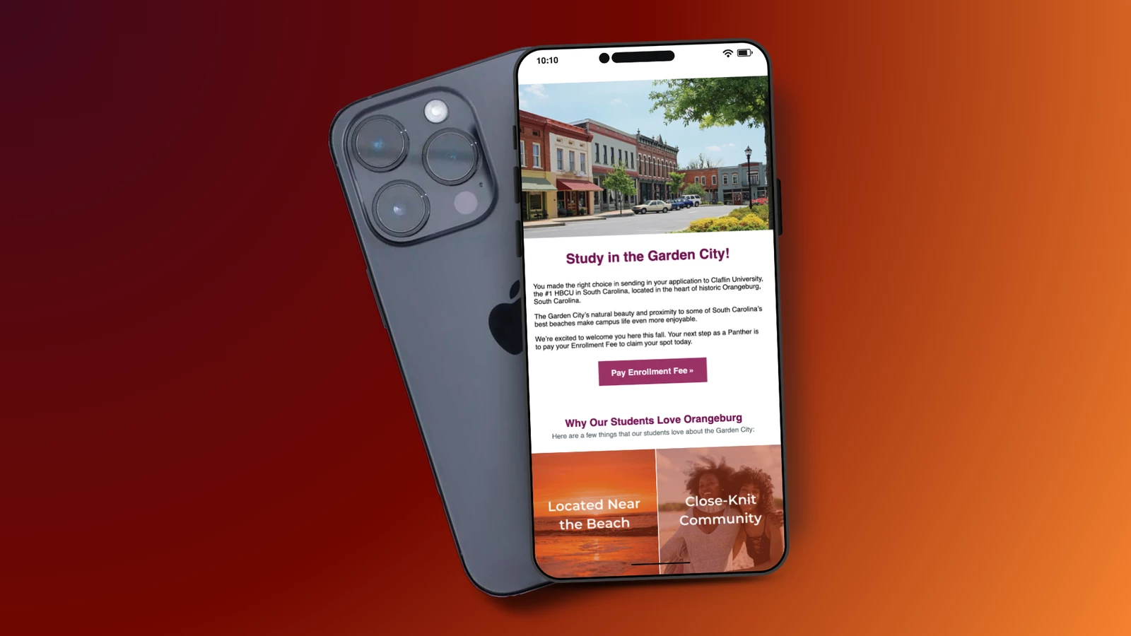 Targeted Email for Accepted Students