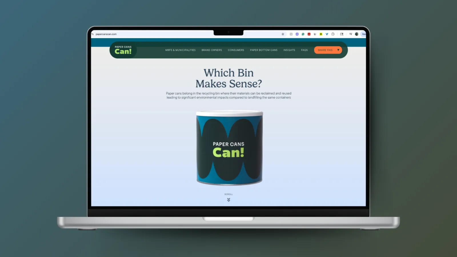 Paper Cans Can Website