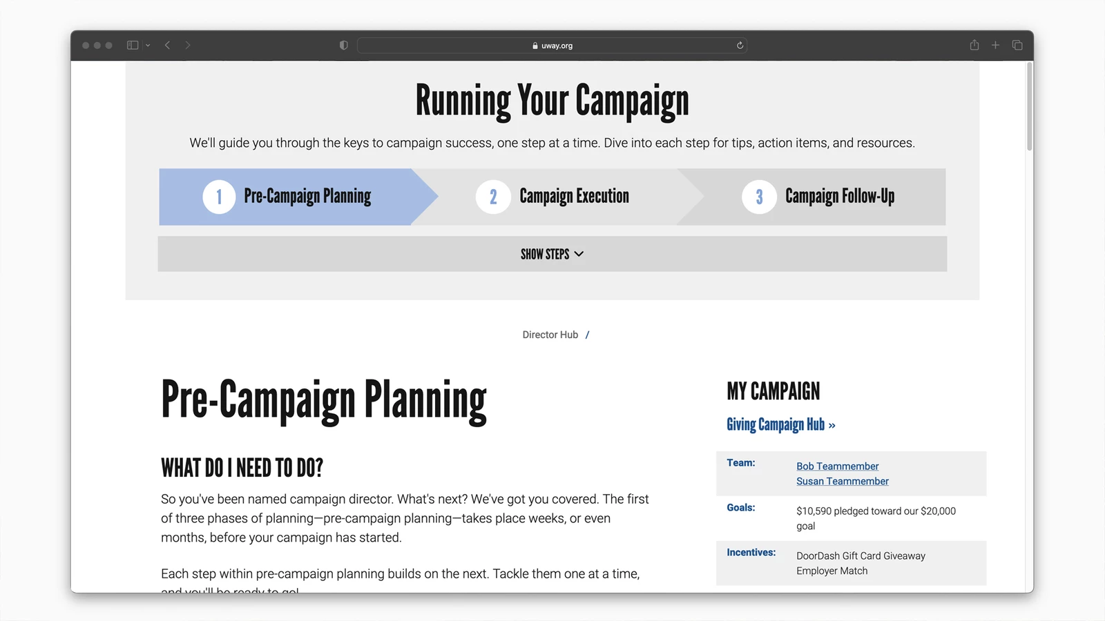 Employer Campaign Hub