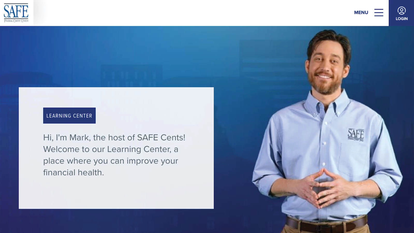 Learning Center Website Page