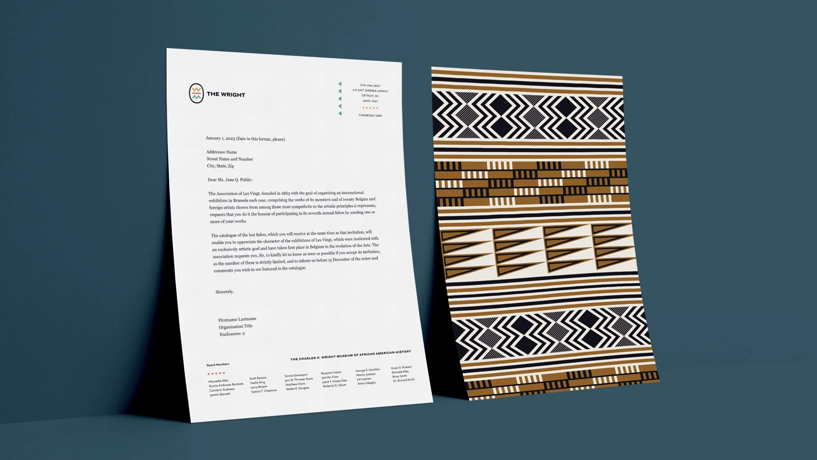 The Wright Letterhead