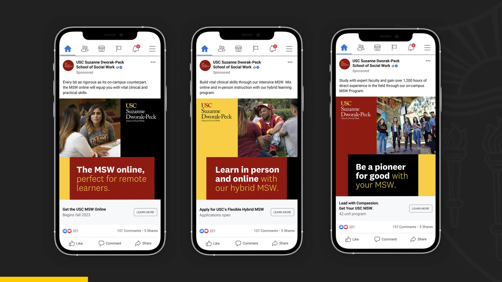 USC Suzanne Dworak-Peck School of Social Work Fall Enrollment Campaign